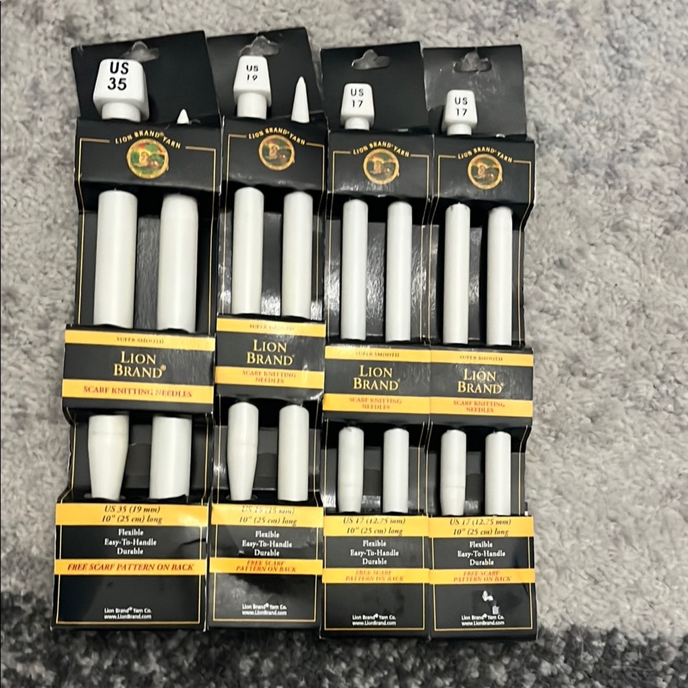 Lion Brand White Knitting Needles